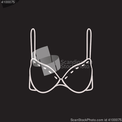 Image of Bra sketch icon.