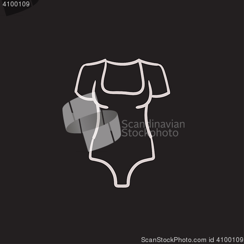 Image of Bodysuit sketch icon.