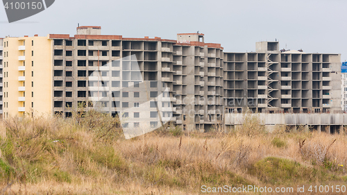 Image of Abandoned construction of apartment houses