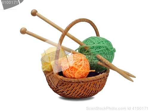 Image of Knitting wool and needles