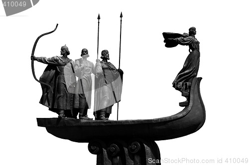 Image of Monument to the founders of Kiev
