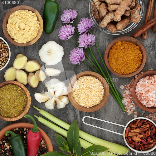 Image of Healthy Herb and Spice Selection