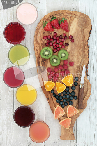 Image of Fresh Fruit and Health Drinks