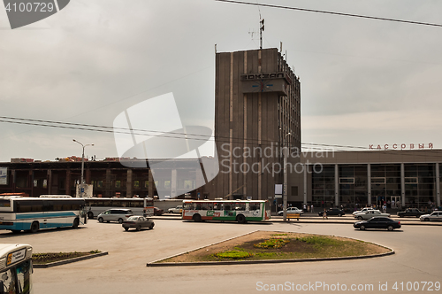 Image of Railway station in Tyumen. Russia