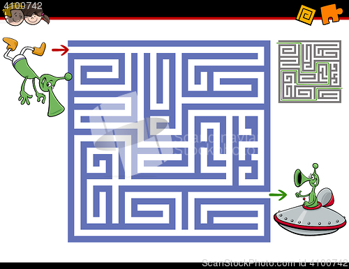 Image of maze activity for kids
