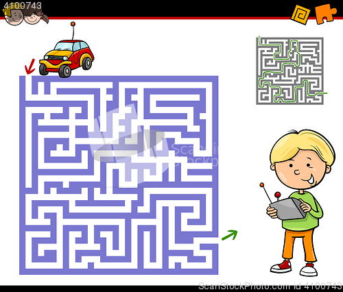 Image of maze or labyrinth activity task