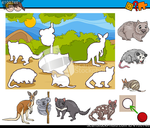 Image of cartoon task for children