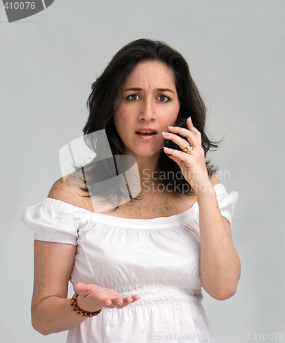 Image of Woman on phone