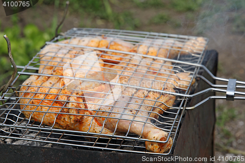 Image of Roast chicken on grill