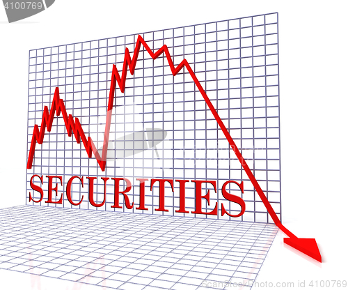 Image of Securities Graph Negative Indicates Debentures Chart And Exchang