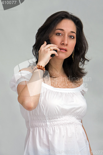 Image of Woman on phone