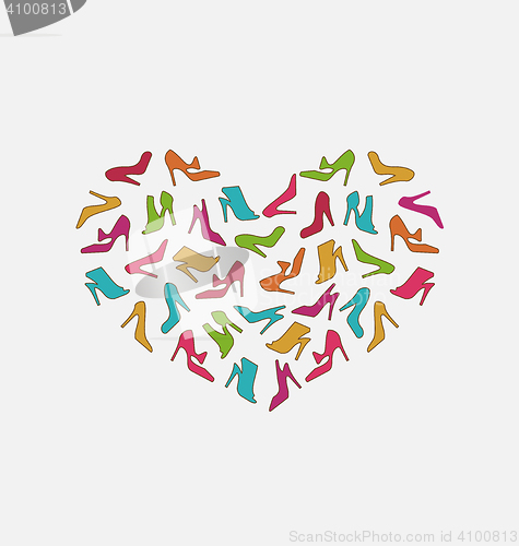 Image of Heart Made in Women Shoes