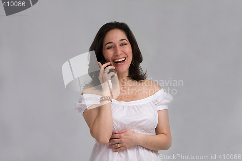Image of Woman on phone