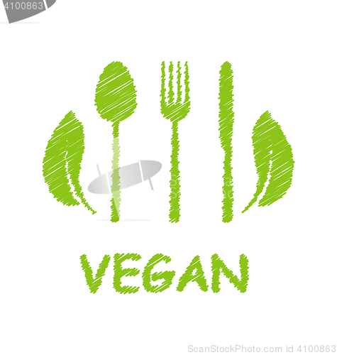 Image of Green Healthy Food Icon