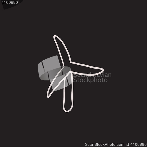 Image of Windmill sketch icon.