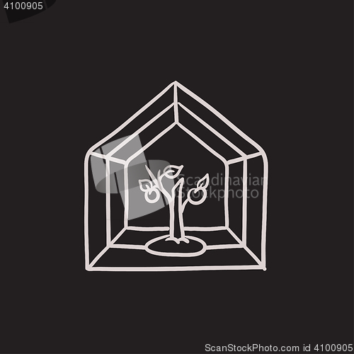 Image of Greenhouse sketch icon.