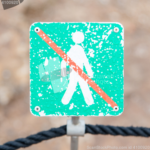 Image of Forbidden to walk over here - Iceland