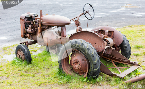 Image of Old tractor in Iceland