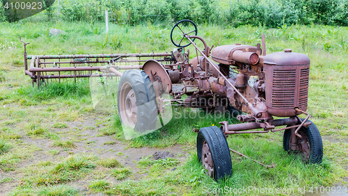 Image of Old tractor in Iceland