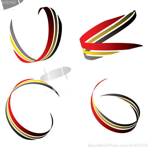 Image of ribbon red n gold