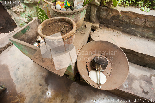 Image of Rusty cooking utensils