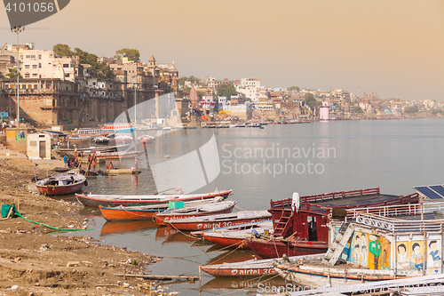 Image of Boats and ghats, Varanasi