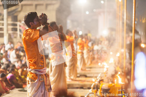 Image of Ganges Aarti ceremony, Varanasi