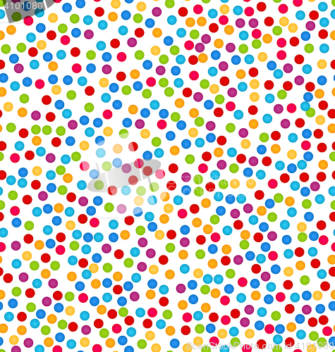Image of Seamless Pattern with Confetti, Fun Colorful Background