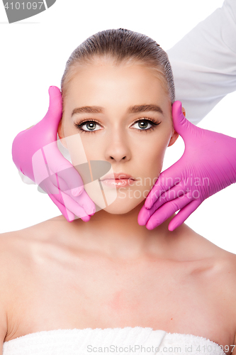 Image of Cosmetic skincare spa beauty treatment