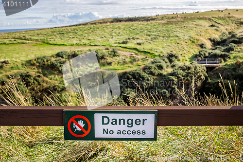 Image of caution board "Danger"