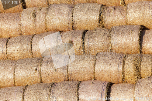 Image of stack of straw in the field