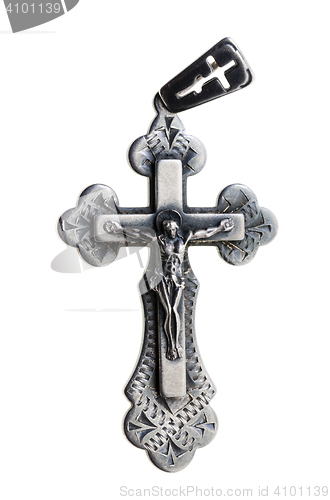 Image of Silver orthodox cross