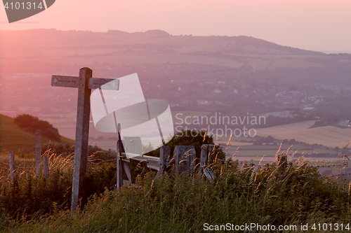 Image of South Downs Way Sunset