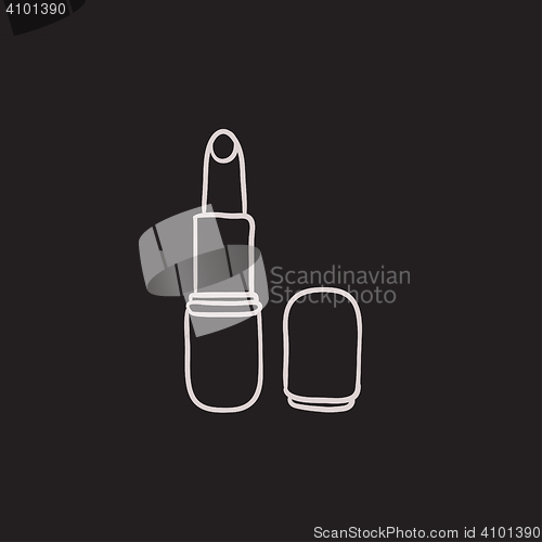 Image of Lipstick sketch icon.