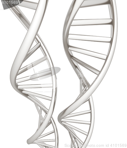 Image of DNA structure model. 3d illustration