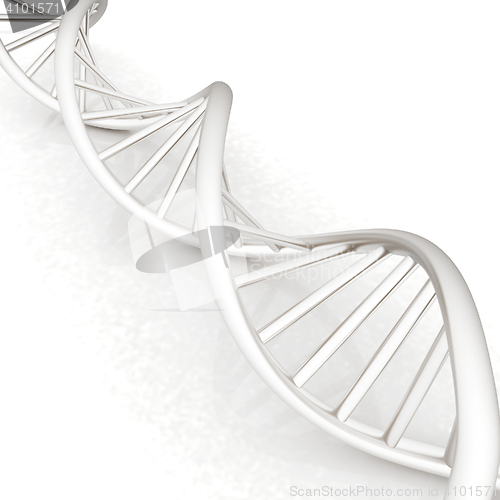 Image of DNA structure model. 3d illustration