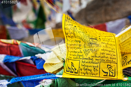 Image of Tibetan Buddhism prayer flags lungta