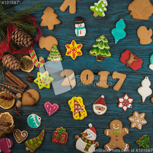 Image of Gingerbreads for new 2017 years