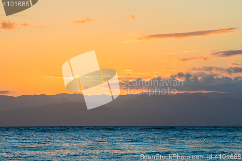 Image of Idylic sunset over indian ocean, Madagascar