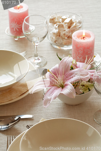 Image of Festive table setting
