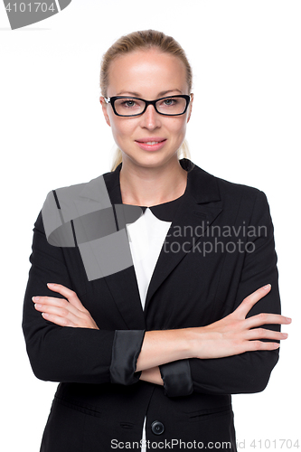 Image of Beautiful young woman in business attire.