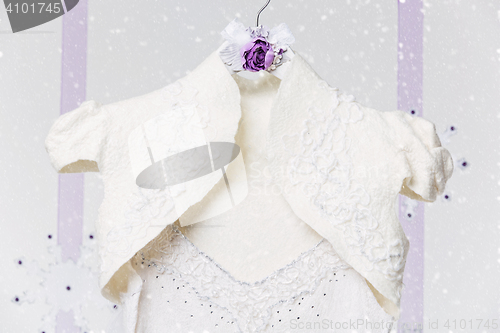 Image of Winter wedding dress