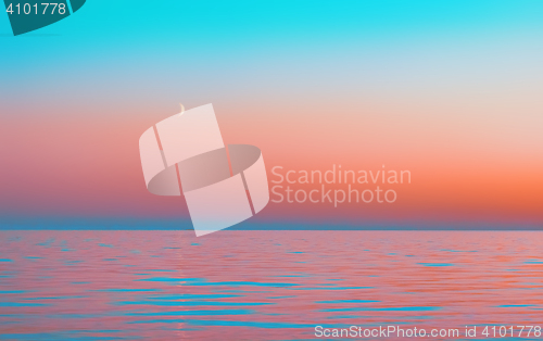 Image of Abstract Motion Blurred Pink Sea Background