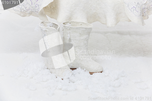 Image of Pair of felted boots