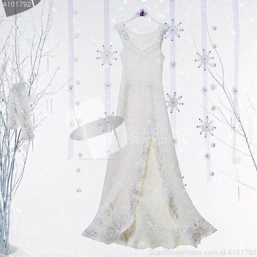 Image of Winter wedding dress