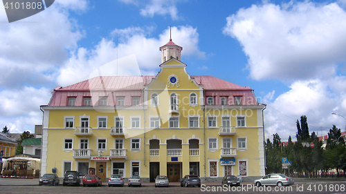 Image of beautiful building on the central area in Chernihiv town