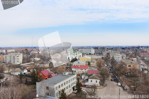 Image of Panorama of Kozelets town bird's-eye view