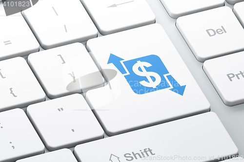Image of Finance concept: Finance on computer keyboard background