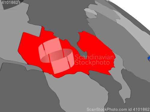 Image of Zambia in red