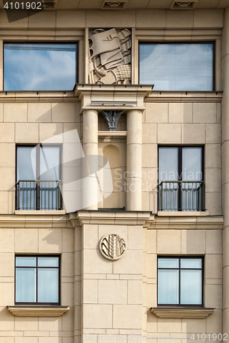 Image of Windows on a building facade.